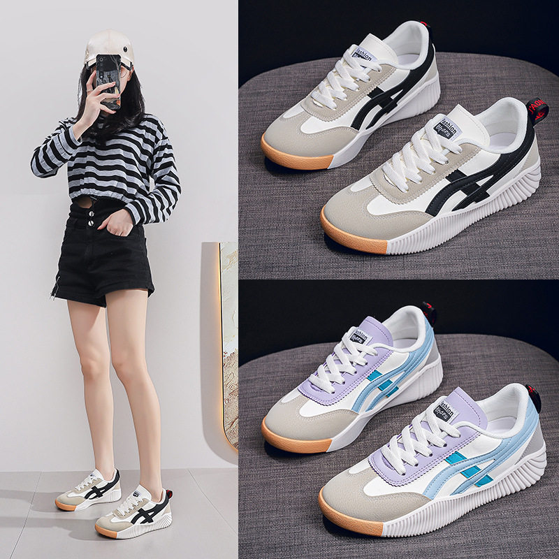 夏季新款韩版百搭平底小白鞋女透气休闲学生板鞋女运动跑步鞋潮鞋