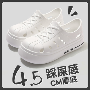溯溪洞洞鞋女款夏季新款外穿沙滩厚底透气防滑包跟eva凉鞋女批发