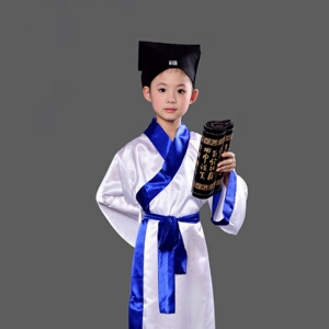 唐装女童教书先生国学汉服