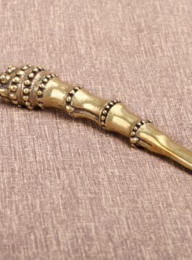 潮爱古铜分茶工具竹根直供