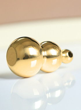 复古典藏国风艺术黄铜摆件古法手工匠作旧葫芦实心汽车钥匙扣吊坠