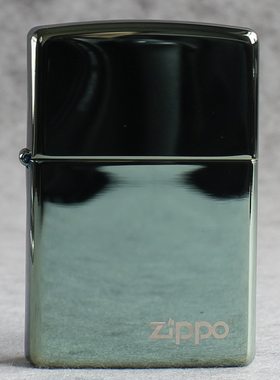 zippo煤油打火机官正品美国芝宝经典款苹果墨绿冰面海洋商标标志