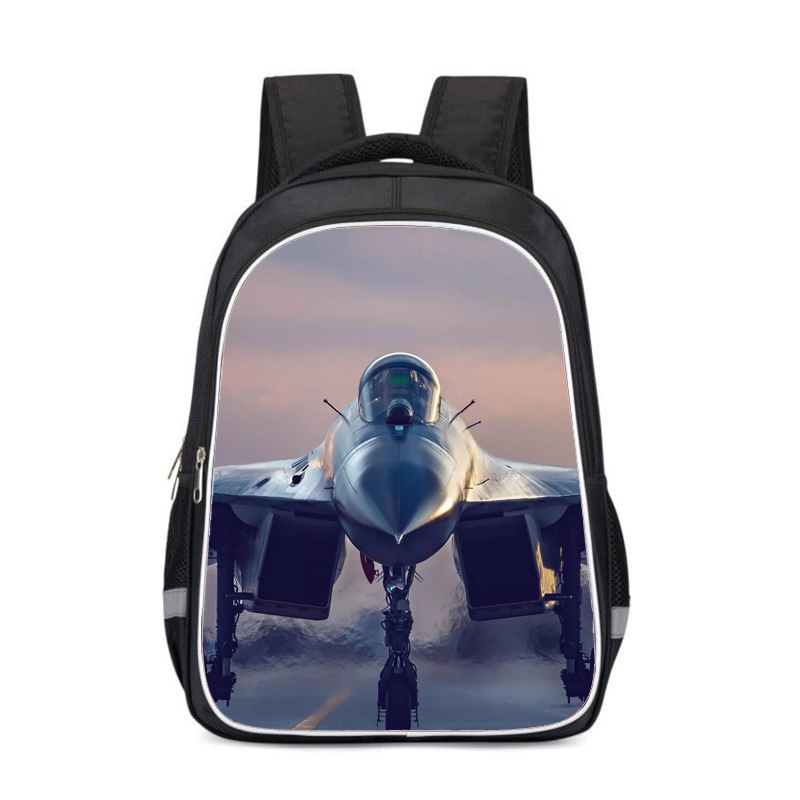 飞机图案小学生书包战斗机双肩包