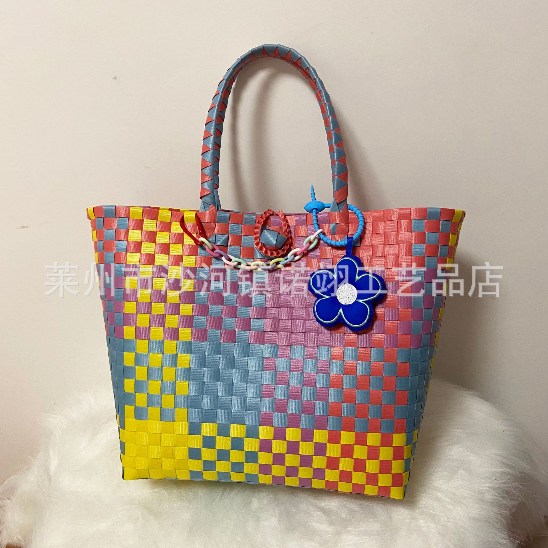 厂家直销大容量编织购物篮