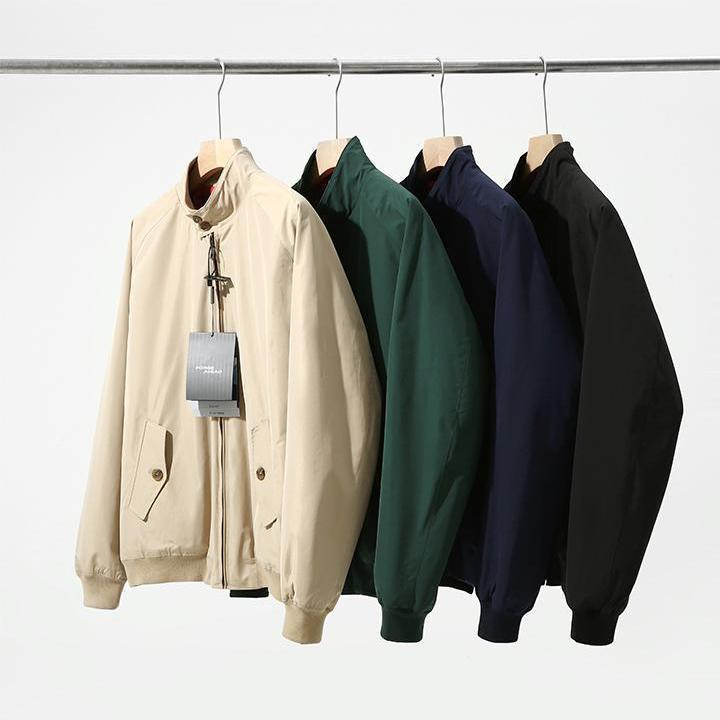 轻奢经典 高端春秋男士时尚休闲简约帅气百搭G9哈灵顿夹克外套潮