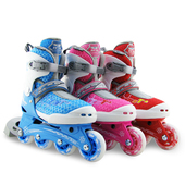 全套装 初学直排轮可调节旱冰滑冰鞋 zeta溜冰鞋 迈古专业儿童轮滑鞋