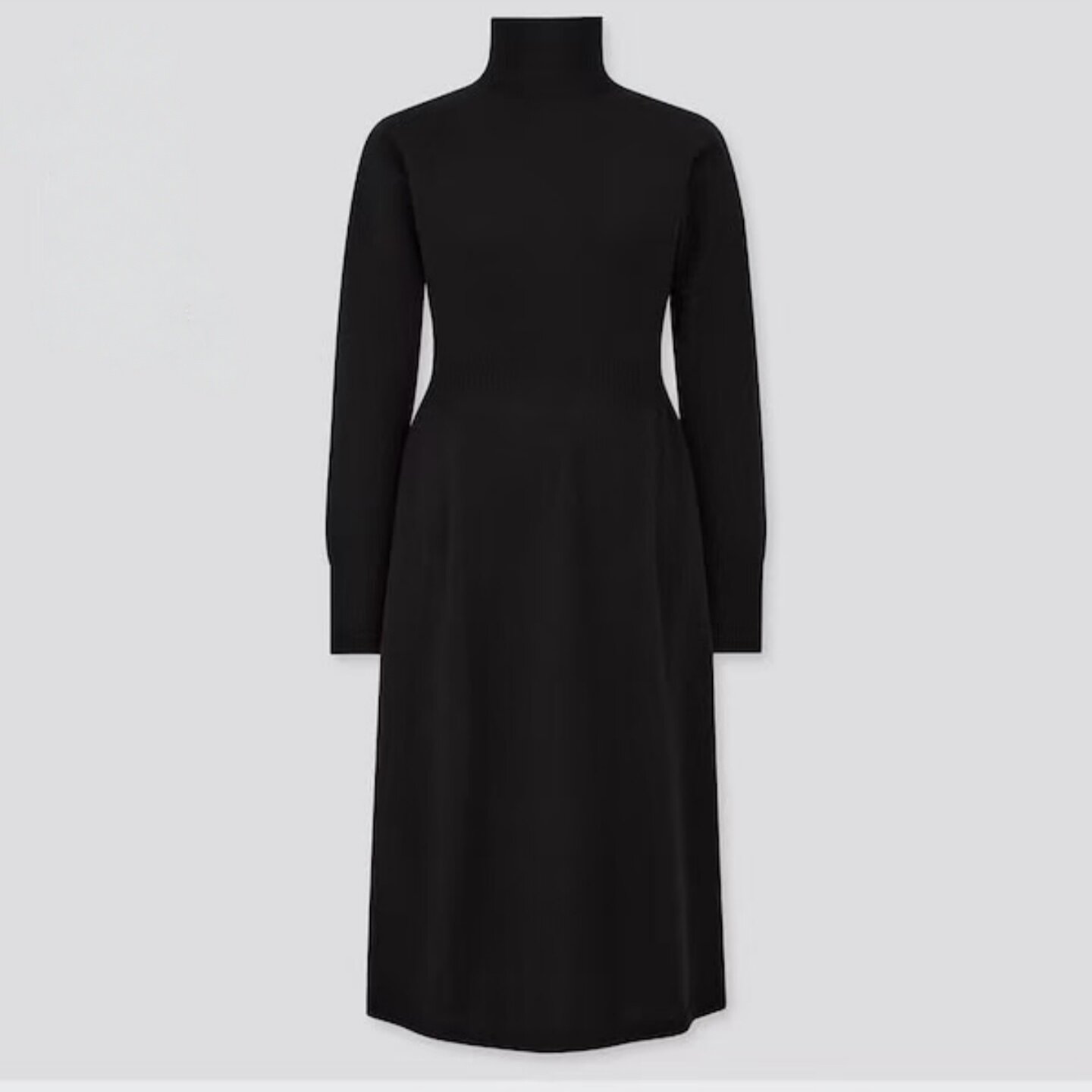 妞妞家秋冬新品女士TH简约经典蝙蝠袖美利奴羊毛长款连衣裙8647