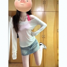 美式辣妹春夏款套装镂空抽褶防晒针织罩衫长袖吊带薄款背心两件套