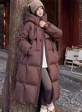 2026新款加厚羽绒棉服女长款过膝棉衣韩版宽松面包服冬季棉袄外套