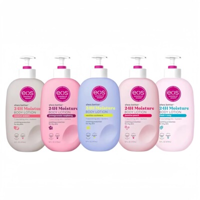 美国Eos身体乳bodylotion滋润保湿香草羊绒473ml