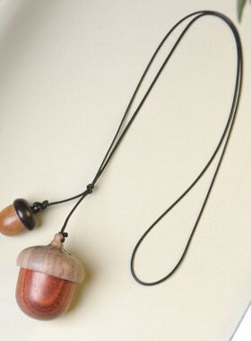 乌盒嘎长款项链文艺吊坠许愿瓶