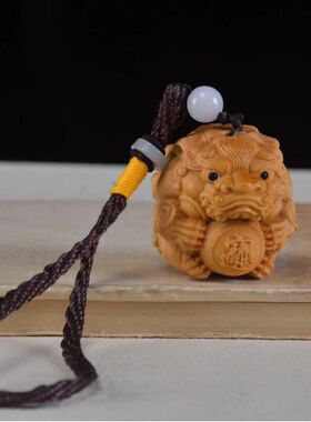 抱球件手把汽车钥匙扣貔貅文玩