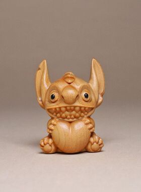 库洛米史迪仔家居件木雕崖柏手把