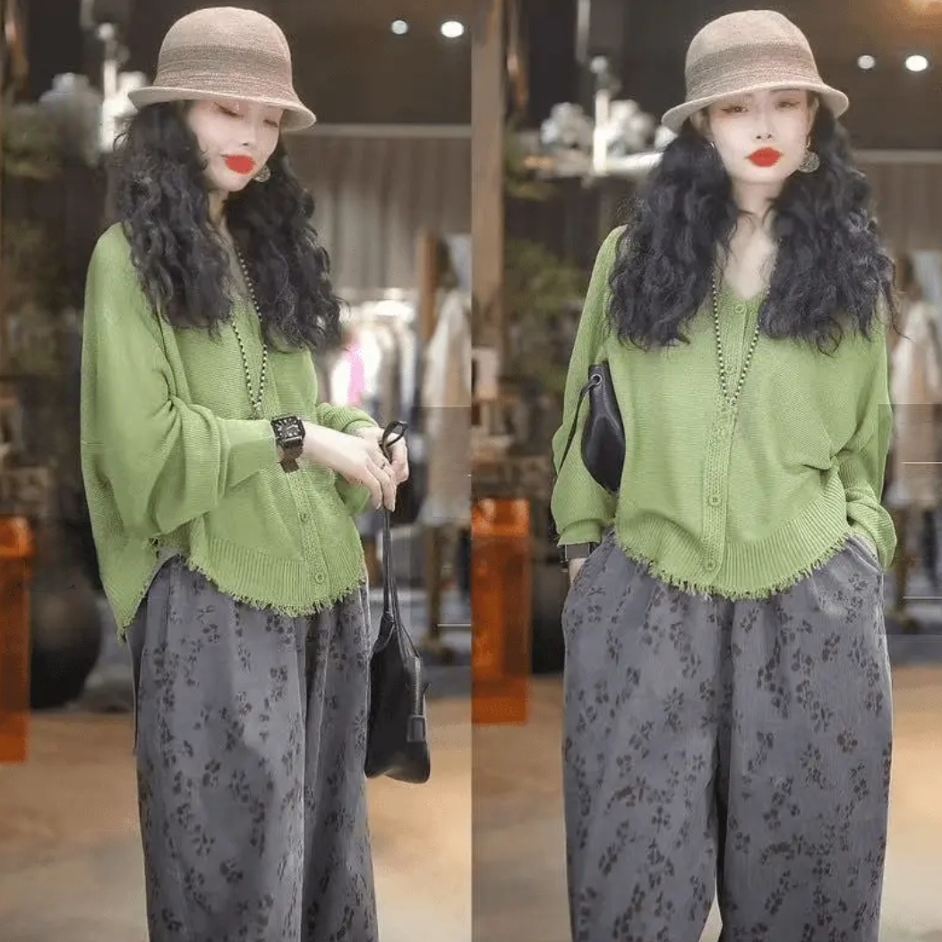 夏季复古百搭慵懒风气质显瘦针织天丝麻防晒开衫