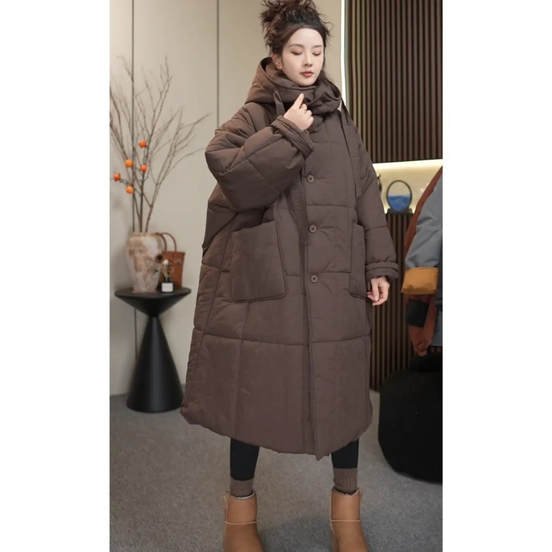 加厚棉服高端设计2024冬季新款显瘦大气遮肉宽松保暖棉服宽松外套,女装/女士精品,棉衣/棉服,淘宝优惠券,粉丝福利购,淘宝优惠卷