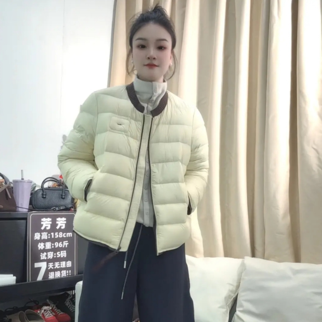 【小暖炉】2025冬季新款轻奢简约韩版90白鸭绒保暖羽绒服短款外套