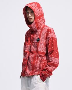 FCRB BANDANA NYLON HOODED BLOUSON 腰果花户外运动休闲连帽夹克