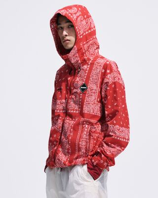 FCRB BANDANA NYLON HOODED BLOUSON 腰果花户外运动休闲连帽夹克