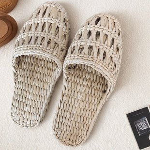 包邮蒲草手工编织草鞋拖鞋居家时尚鞋子凉鞋楼房专用环保鞋养脚