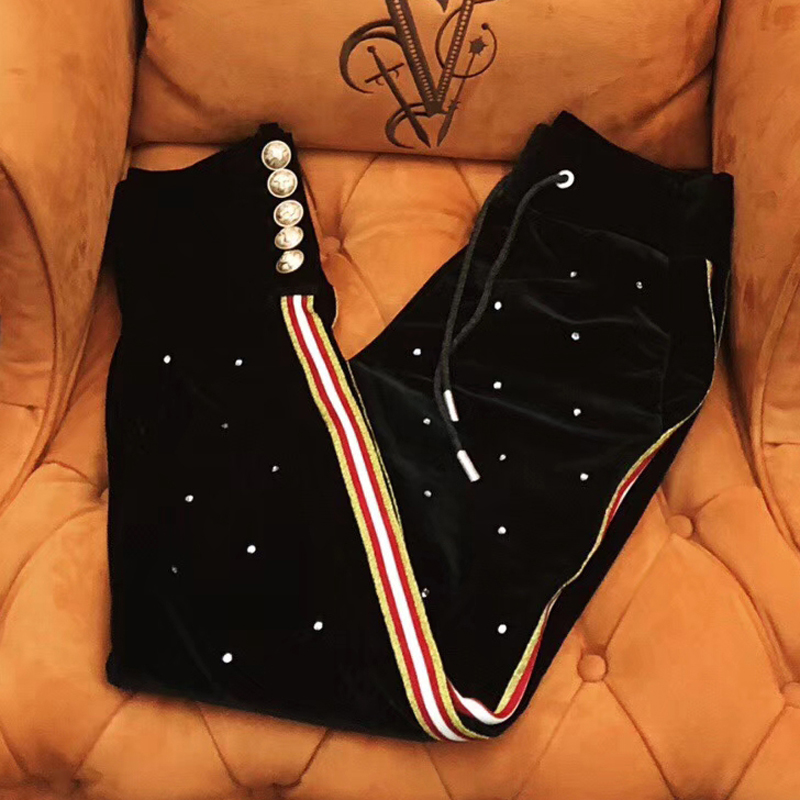 man leisure time Jinsirong Diamond golden Button ins Ultra-fire Net Red Hair Stylist Catwalk Pencil Pants 8017in the Men's clothing, Casual pants  category - from Buy2taobao.com to provide professional Taobao agent buy service