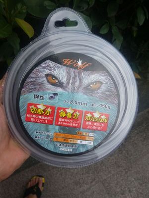 钢丝打草绳 割草机头用抽草绳3.0MM圆形割草线 耐磨尼龙内包钢丝