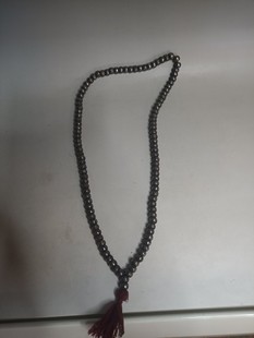 清代老天铁珠子一串，108粒，直径8毫米，品相完好包快递。