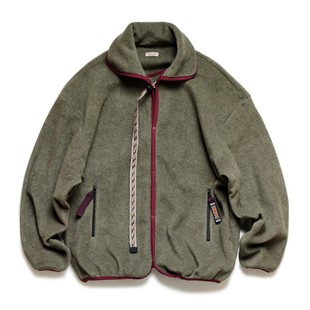 双色摇粒绒刺绣多功能宽松长袖 平田和宏 夹克外套 KAPITAL 21AW