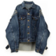 三原MIHARA 22AW MMY 日系牛仔剪裁拼接做旧宽松休闲夹克外套