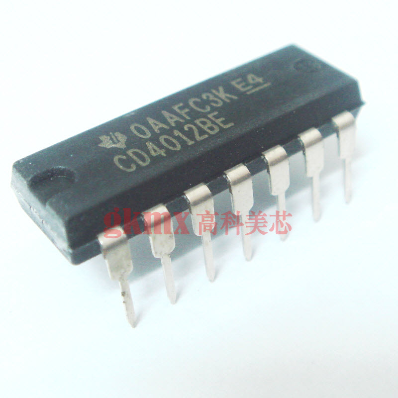 集成电路CD4012BE DIP14双4输入与非门 热卖 特价  2.5元/PCS