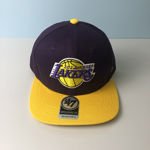 跨境潮牌美式湖人队棒球帽库里詹姆斯平沿帽子男女遮阳嘻哈鸭舌帽