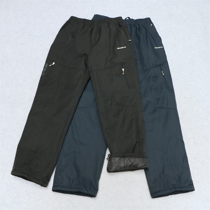 长裤百搭休闲棉裤纯色夹棉工装裤