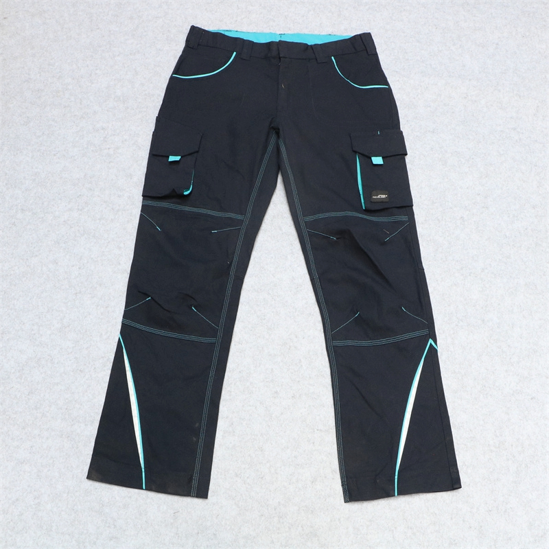 欧美单春秋款纯棉耐磨多兜工装裤