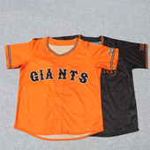 T恤 字母休闲球衣训练运动服短袖 日本单夏季 日系复古棒球服开衫