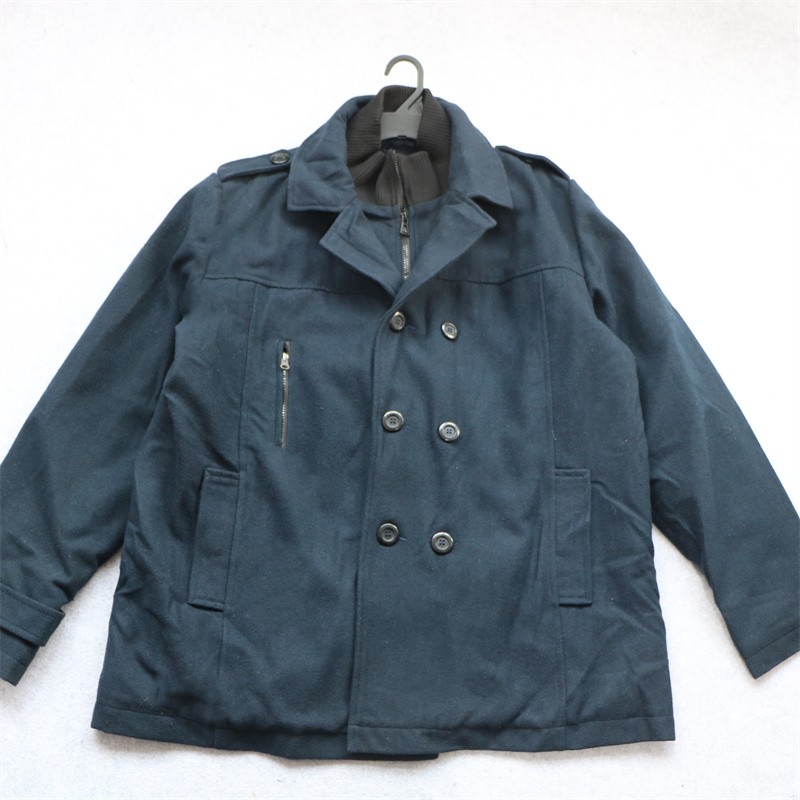 中款含羊毛毛呢大衣秋冬加棉外套