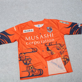 印花球服运动开衫 速干T恤棒球服嘻哈潮流时尚 五分袖 日系复古夏季