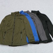 外贸原单秋冬立领薄绒软壳冲锋衣户外登山服保暖内胆防水防风外套