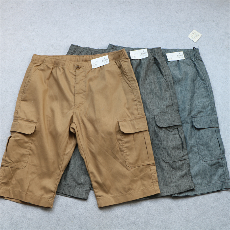 五分裤宽松直筒多兜五分裤多口袋