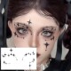 星星可爱鬼妆容脸贴蜘蛛眼妆唯美仿妆儿童彩绘纹身贴恐怖甜酷男女