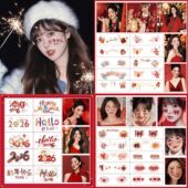 新年脸贴2026妆容纹身贴开门红祝福活动马年祝福公司跨年新年年会