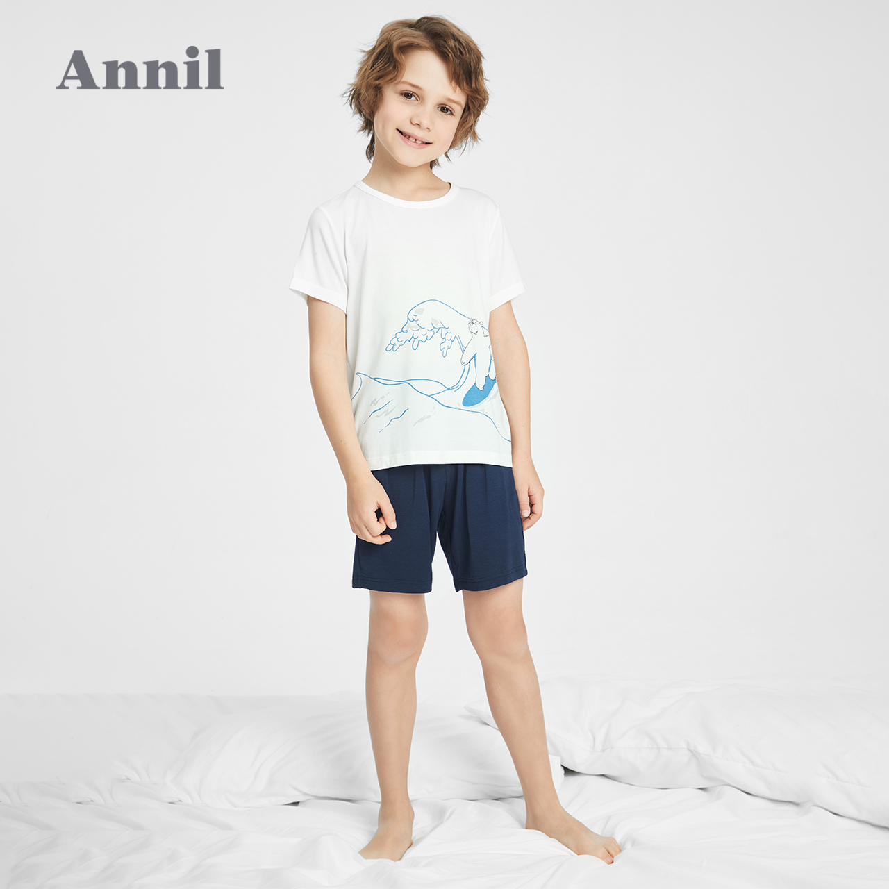 针织男童短袖套装Annil夏季2件