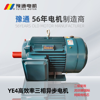 三相异步380V一级能效电机YE5国标纯铜水泵风机矿山空压机减速机