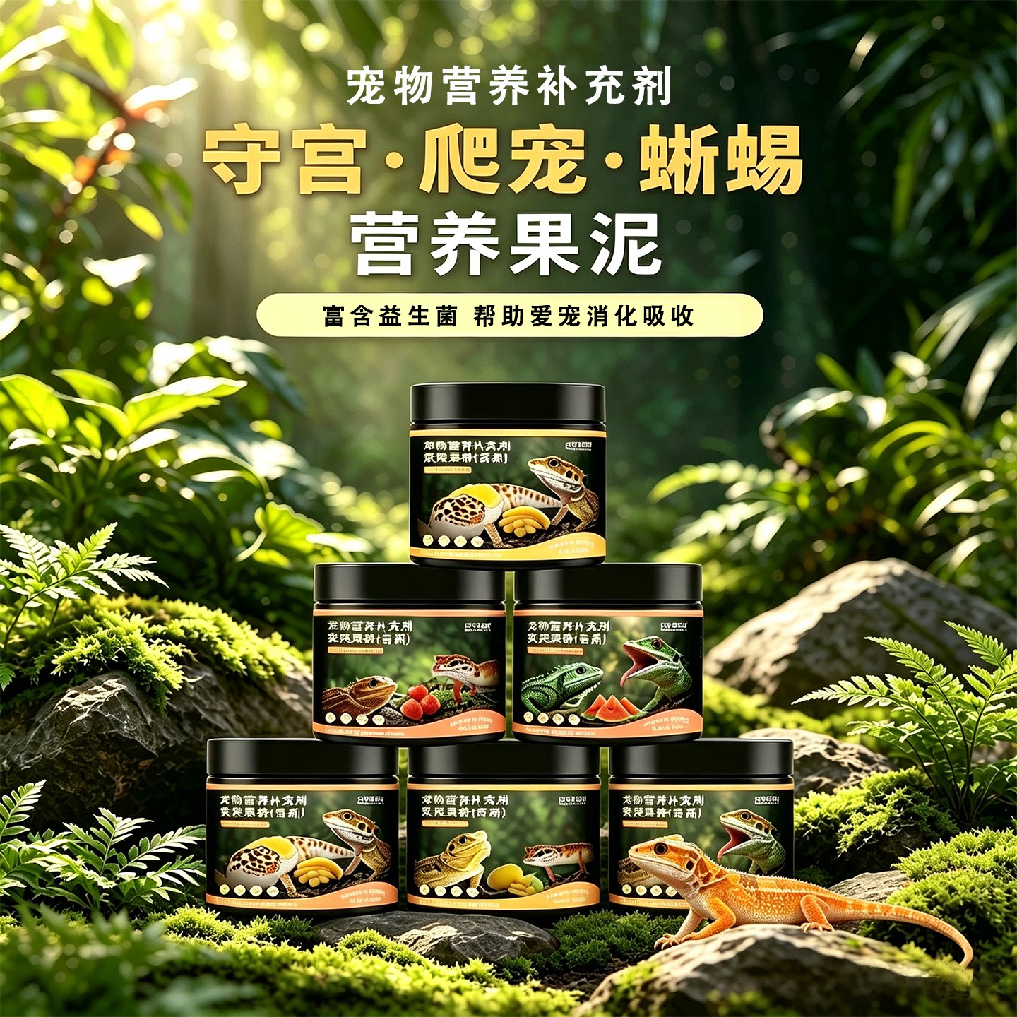 爬虫维生素D3钙粉补钙营养