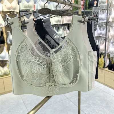 大胸软钢圈收副乳防滑肩D杯内衣