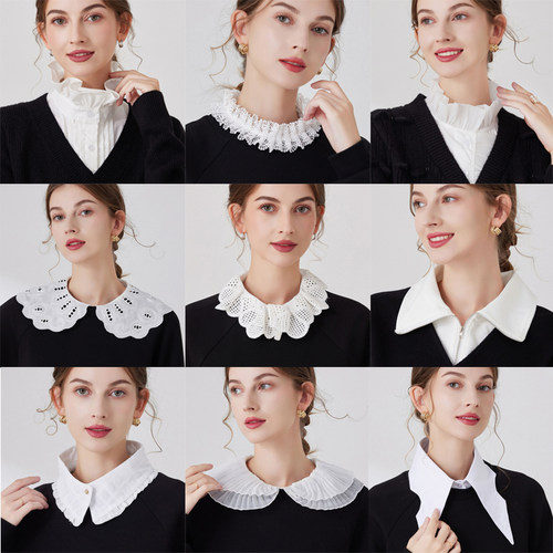 百搭神器假领子花边衬衣衣领