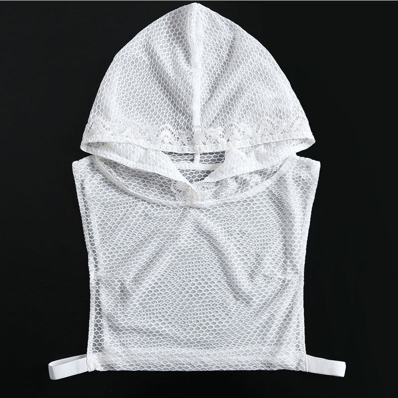 LACE FAKE COLLAR HAT LACE DECORATION FAKE HOOD COLLAR FAIRY WHITE FAKE COLLAR VERSATILE SWEATSHIRT HOODED