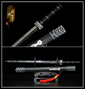 1:6中国古代兵器武器模型 八面汉王剑宝剑降龙剑摆件兵人配件