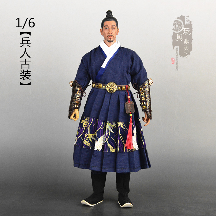 1/6古代兵人服装汉服武侠客御林军锦衣卫飞鱼服12寸人偶模型服饰