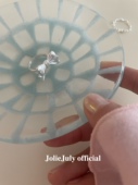 JolieJuly韩国代购 925纯银实心可爱教主哑光银蝴蝶结戒指 防过敏