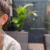 JolieJuly韩国代购 925银针碎水晶不规则形状水滴耳钉小款 很闪