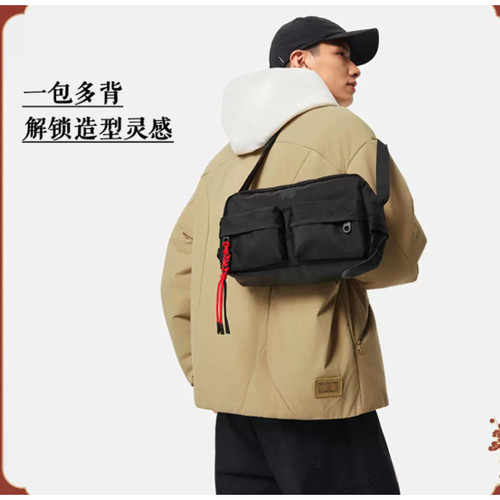 李宁斜挎包单肩包ABDV289